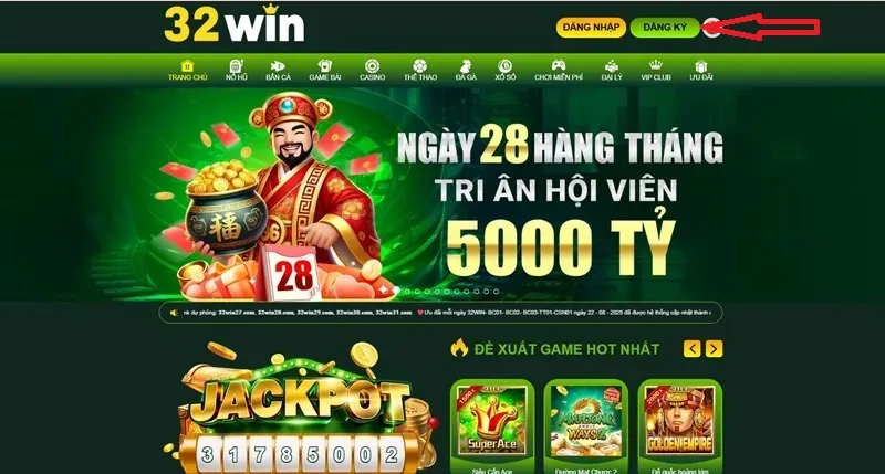 hướng dẫn đăng ký tài khoản 32win33