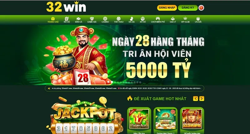 giao diện 32win33